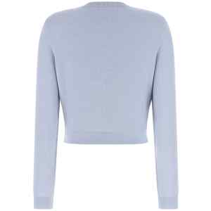 Self-Portrait Blue Flower Knit Cardigan