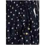 Self-Portrait Polka Dot Georgette Ruffle Maxi Dress
