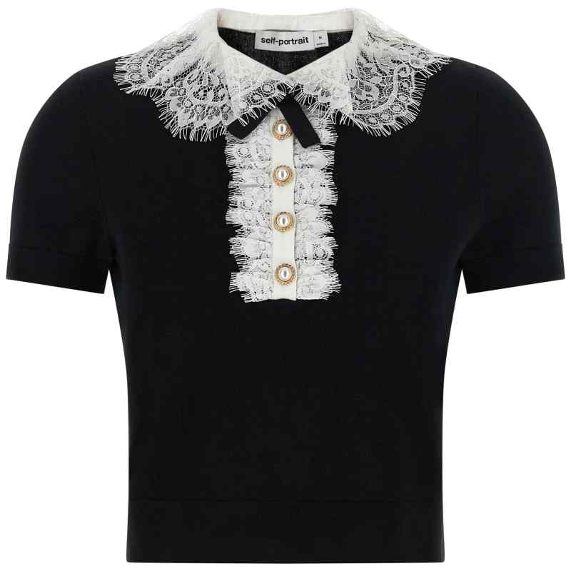 PF26134TBBLACK_01_M_2026-05-15T07-38-52.64Z Self-Portrait Black Knit Lace Collar Top
