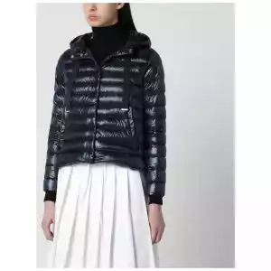 HERNO Navy blue ultralight nylon puffer jacket