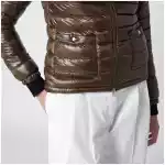 HERNO Military Green Ultralight Nylon Bomber Jacket