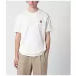 Maison Kitsuné Beige Fox Head Regular-Fit T-shirt