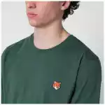 Maison Kitsuné Bottle green Fox Head Regular-Fit T-shirt