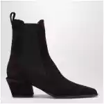 Paris Texas Bettina suede boots in chocolate brown