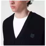 Maison Kitsuné Navy blue Fox Head cotton cardigan