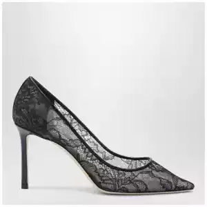 Jimmy Choo Romy 85 pumps in lace with logo