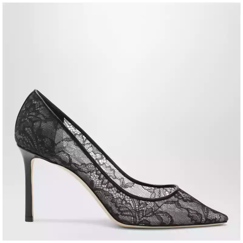 Jimmy Choo Romy 85 pumps in lace with logo