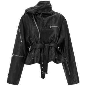 Rick Owens Cropped Scarf Flight Jacket