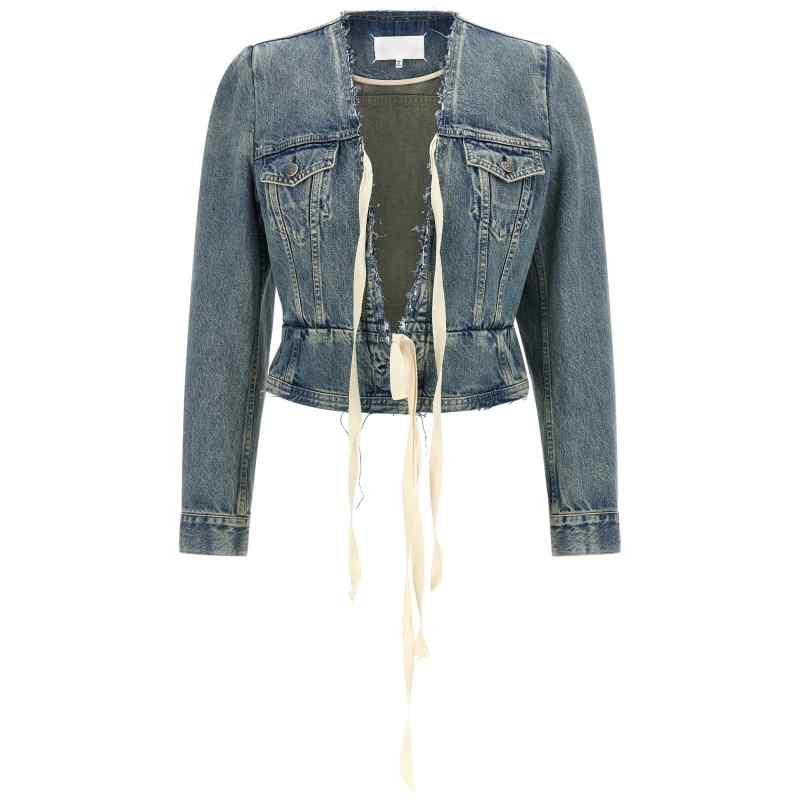 Maison Margiela Raw Cut Hem Denim Jacket