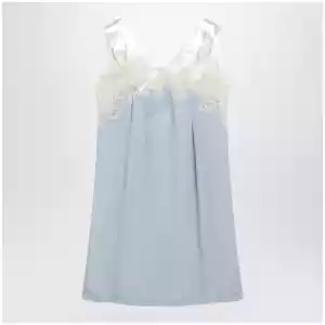 Maison Margiela Taped slip dress in cupro light blue