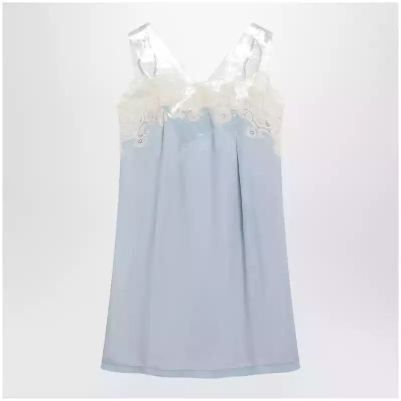 S29DA0010M35863_S_MARGI-488.x Maison Margiela Taped slip dress in cupro light blue