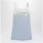 Maison Margiela Taped slip dress in cupro light blue