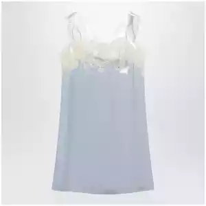 Maison Margiela Taped slip dress in cupro light blue