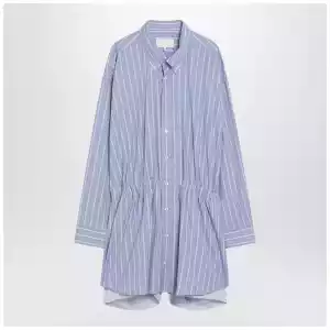 Maison Margiela Light blue striped shirtdress