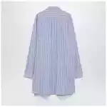 Maison Margiela Light blue striped shirtdress