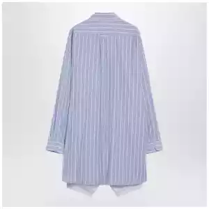 Maison Margiela Light blue striped shirtdress