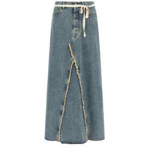 Maison Margiela Raw Hem Denim Skirt