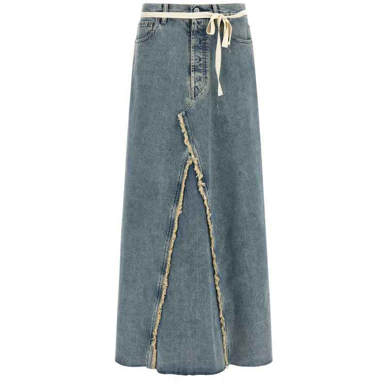 Maison Margiela Raw Hem Denim Skirt