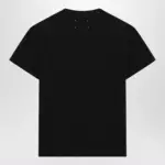 Maison Margiela Black T-shirt with distorted logo
