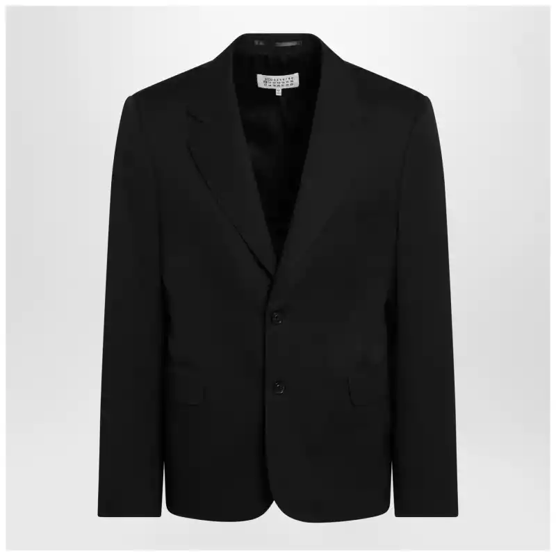 Maison Margiela Black wool single-breasted jacket