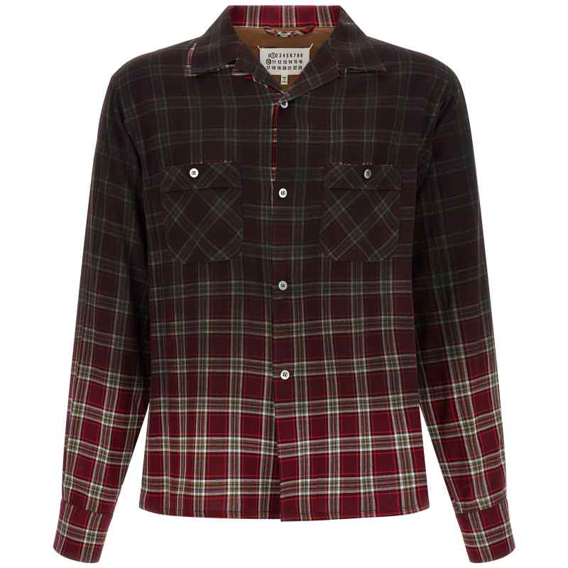 Maison Margiela Check Shirt With Gradient Effect