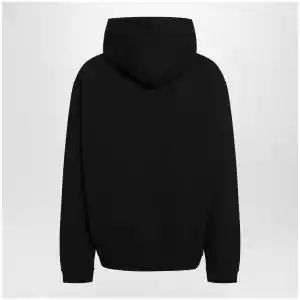 Maison Margiela Black hoodie with reversed logo