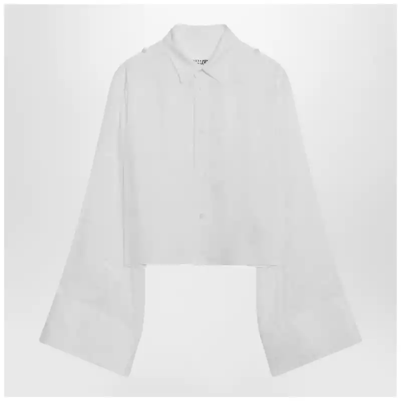 MM6 Maison Margiela White shirt with all-over logo graphic