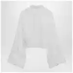 MM6 Maison Margiela White shirt with all-over logo graphic