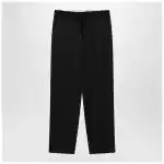 MM6 Maison Margiela Black wool-blend trousers