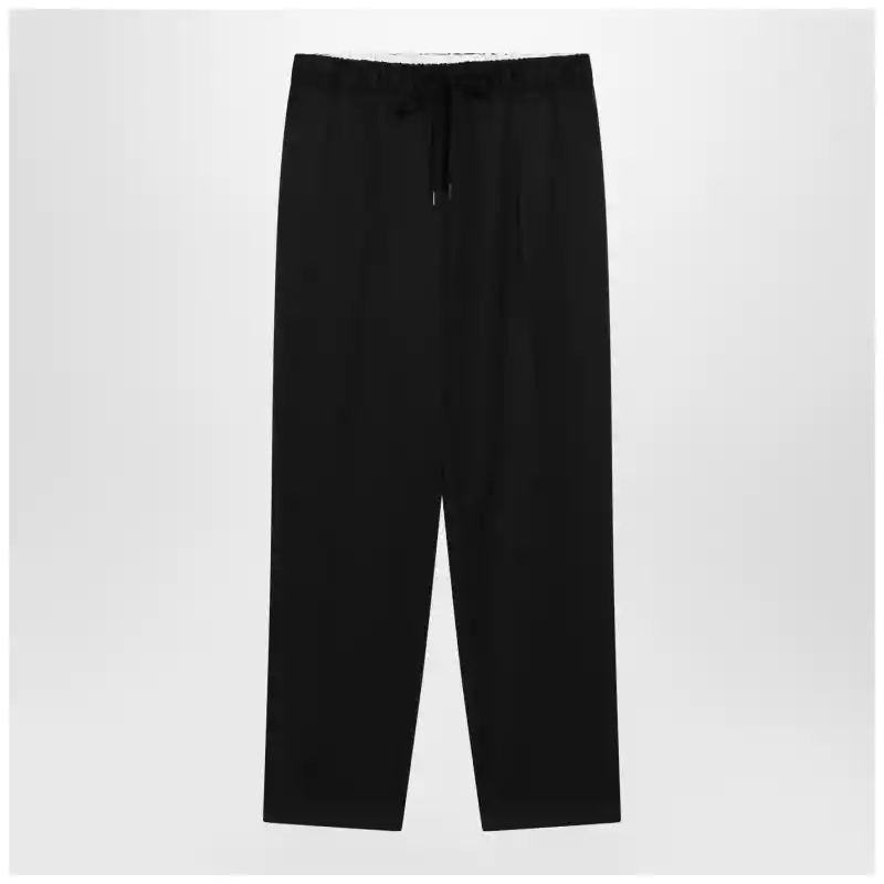MM6 Maison Margiela Black wool-blend trousers
