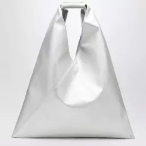 MM6 Maison Margiela Medium Japanese bag in silver eco-leather