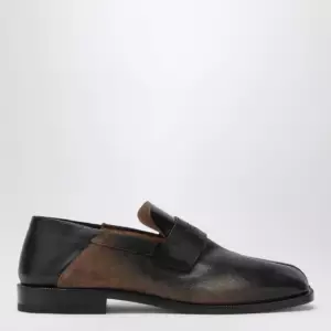 Maison Margiela Tabi City loafers in suede with laminated treatment