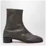 Maison Margiela Tabi ankle boot in brown leather