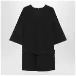 MM6 Maison Margiela Black wool-blend mini dress