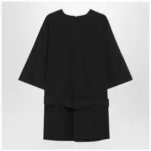 MM6 Maison Margiela Black wool-blend mini dress