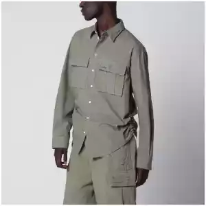 Dsquared2 Military green cotton shirt