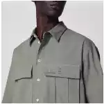 Dsquared2 Military green cotton shirt
