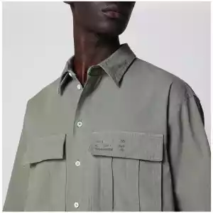 Dsquared2 Military green cotton shirt