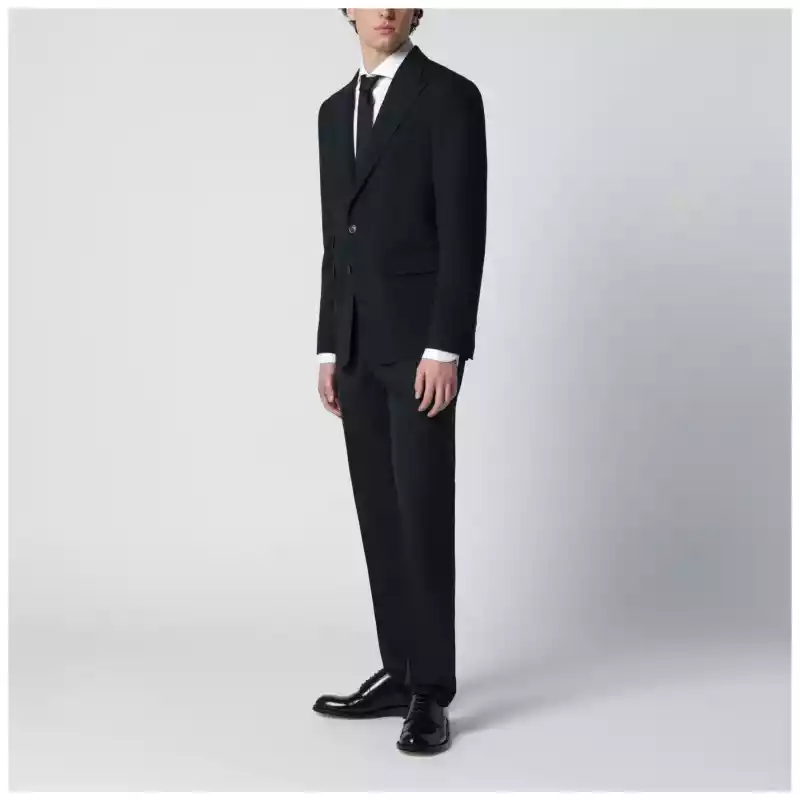 Dsquared2 Navy blue single-breasted suit in wool blend