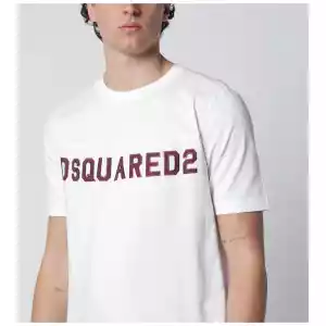 Dsquared2 White T-shirt with logo embroidery