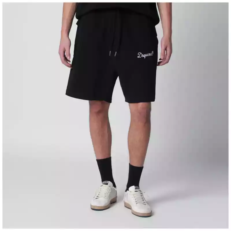 Dsquared2 Black relaxed-fit cotton Shorts