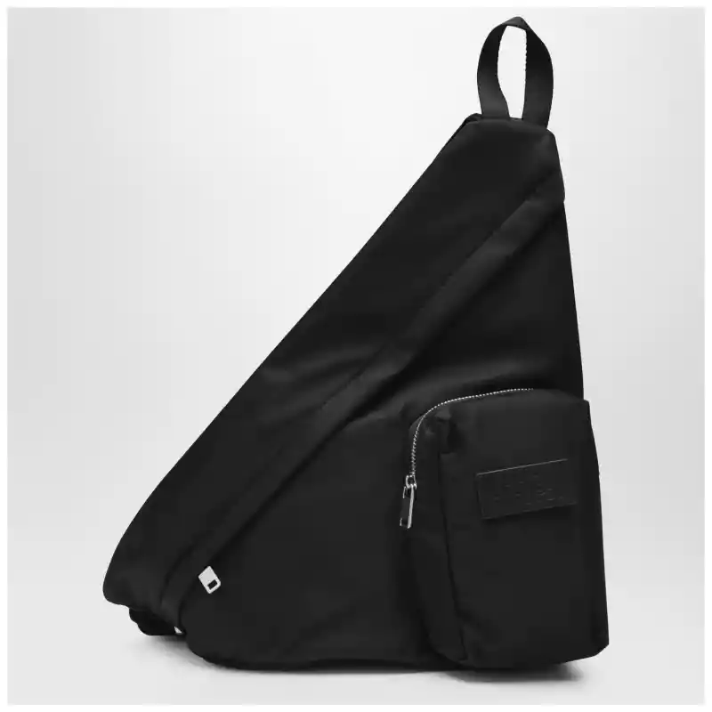 MM6 Maison Margiela Black nylon belt bag