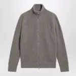 MM6 Maison Margiela Beige mélange wool cardigan