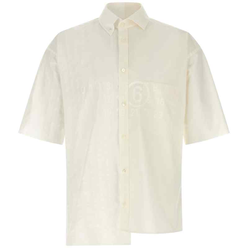 Mm6 Maison Margiela Bi-material Shirt