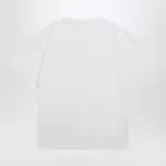 MM6 Maison Margiela White cotton T-shirt with Numeric logo