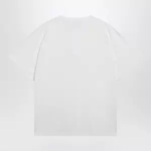 MM6 Maison Margiela White cotton T-shirt with Numeric logo