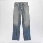 MM6 Maison Margiela Mid-blue washed-effect denim jeans