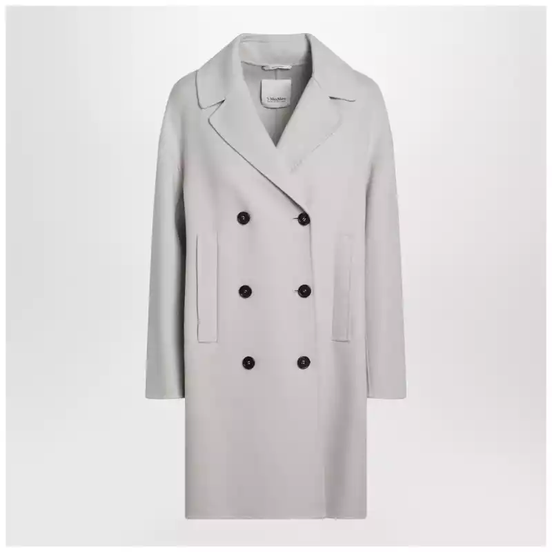 SMMEDENWO_S_MAXS-032.x S Max Mara Sand-coloured midi coat in wool drap