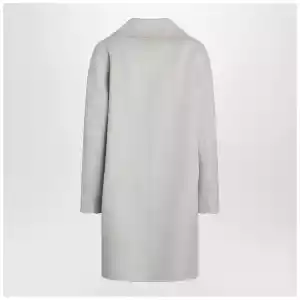 S Max Mara Sand-coloured midi coat in wool drap