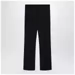 S Max Mara Black cotton-blend trousers